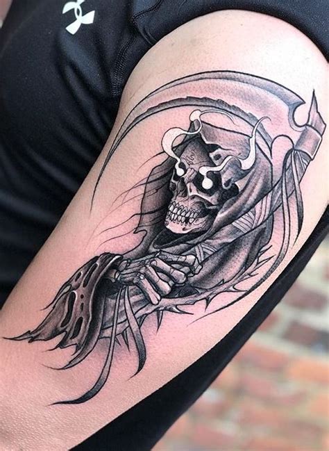 grim reaper tattoo designs|grim reaper sleeve tattoo ideas.